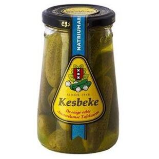 Kesbeke pickled cucumbers in sweet and sour pickle without salt 180 g