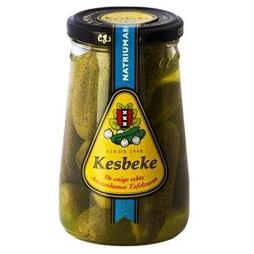 Kesbeke pickled cucumbers in sweet and sour pickle without salt 180 g