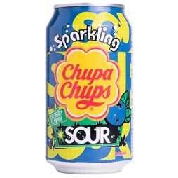 Chupa Chups carbonated drink with sour blueberry flavor 345 ml