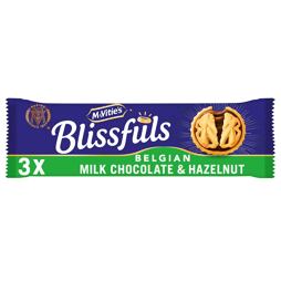 McVitie's sušenky s náplní s příchutí belgické čokolády a lískových ořechů 42 g