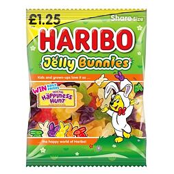 Haribo Jelly Bunnies želé bonbony ve tvaru zajíčků s ovocnými příchutěmi 140 g PM