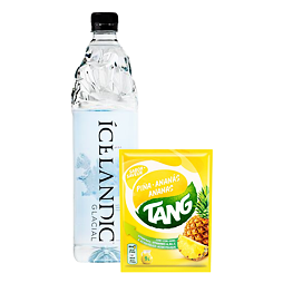 Icelandic Glacial neperlivá voda 1 l + Tang instantní nápoj s příchutí ananasu 30 g