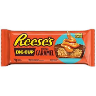 Reese's košíčky plněné arašídovým máslem a karamelem s polevou z mléčné čokolády 79 g
