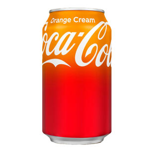 Coca Cola Orange Cream sycený kolový nápoj s příchutí pomeranče a krémové vanilky 355 ml