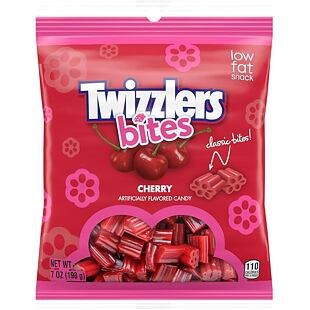 Twizzlers Bites pendreky s příchutí třešně 198 g