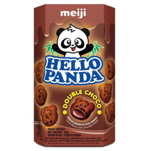 Hello Panda čokoládové sušenky s náplní s příchutí čokolády 42 g