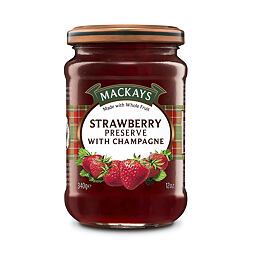 Mackays strawberry preserve with champagne 340 g