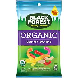 Black Forest bio žvýkací žížalky s ovocnými příchutěmi 113 g