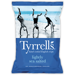 Tyrrells lightly salted potato chips 150 g