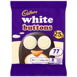 Cadbury White Buttons knoflíčky z bílé čokolády 14 g PM