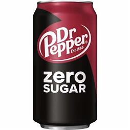 Dr Pepper zero sugar soda 355 ml