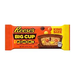 Reese's Big Cup King Size čokoládové košíčky s arašídovým máslem plněné bonbonky 79 g