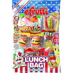 Efrutti Lunch Bag gumové bonbony ve tvaru fast food pokrmů 77 g