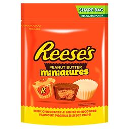 Reese's mix of mini peanut butter cups in milk and white chocolate 345 g