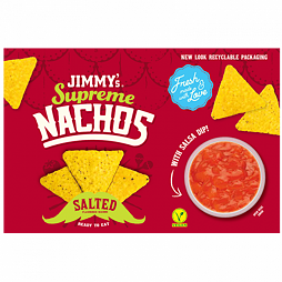Jimmy's Nacho to go corn chips and vegetable salsa 200 g