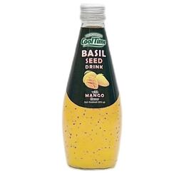Cool Time Basil Seed drink with basil seeds with mango flavor 290 ml