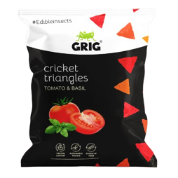 Grig cricket chickpea chips with tomato and basil flavor 50 g