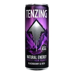Tenzing carbonated energy drink with blackberry and acai berry flavor 330 ml