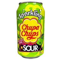 Chupa Chups carbonated drink with sour green apple flavor 345 ml