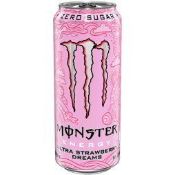Monster Ultra Dreams sugar-free carbonated energy drink with strawberry flavor 473 ml