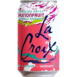 La Croix carbonated drink with passion fruit flavor 355 ml