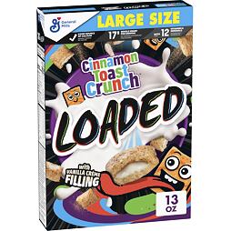 General Mills Roll Loaded Toast Crunch cereal with filling with vanilla flavor 368 g