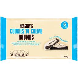 Hershey's Rounds sušenky s příchutí Cookies 'n' Creme 96 g
