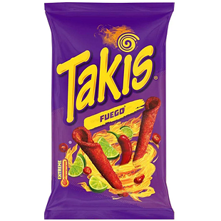 Takis Fuego kukuřičné lupínky s příchutí chilli a limetky 100 g