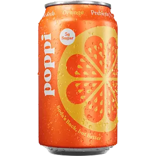 Poppi prebiotická limonáda s pomerančovou příchutí 355 ml