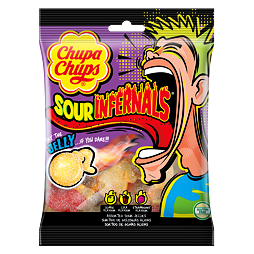 Chupa Chups Sour Infernals Sour Jellies 150 g