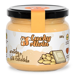 Lucky Alvin Arašídy + Bílá Čokoláda 330 g