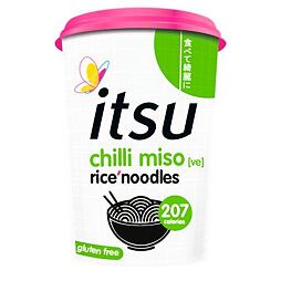 Itsu instant gluten-free rice noodles with chili-flavored miso paste 63 g