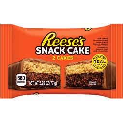 Reese's 2 chocolate & peanut butter snack cakes 77 g