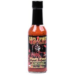 Hellfire Fiery Fool pálivá omáčka s papričkami Reaper, Trinidad Scorpion 148 ml