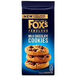 Fox's Fabulous cookies s kousky mléčné čokolády 180 g