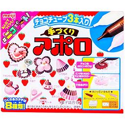 Meiji DIY Apolo swhite, milk and strawberry chocolate DIY set 30 g