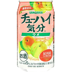 Sangaria Chu-Hi Kibun alkoholický nápoj s příchutí japonské švestky 5 % 350 ml