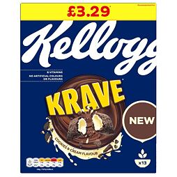 Kellog's Krave cookies & cream cereal 410 g