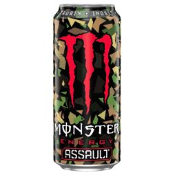 Monster Assault energetický nápoj s příchutí burbonu a koly 500 ml