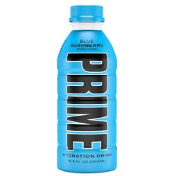 PRIME non-carbonated hydration drink with blue raspberry flavor 500 ml