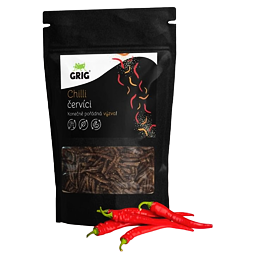 Grig dried worms with chili flavor 20 g