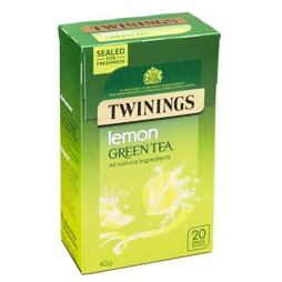 Twinings green tea with lemon flavor 20 pcs 40 g