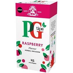 PG Tips tea with raspberry flavor 25 pcs 63 g