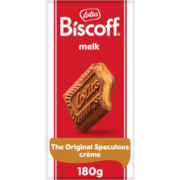 Lotus Biscoff milk chocolate with cookie-flavored filling 180 g