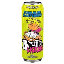 Brain Licker carbonated drink with sour blue raspberry flavor 500 ml