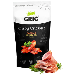 Grig dried crickets with bacon and mustard flavor 20 g