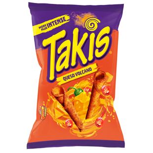 Takis Queso Volcano kukuřičné chipsy s příchutí chilli a sýru 90 g