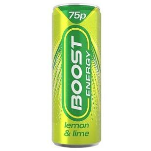 Boost energy drink with lemon and lime flavor 250 ml PM