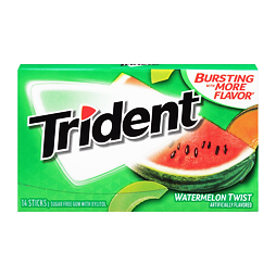 Trident chewing gum with watermelon flavor without sugar 27 g
