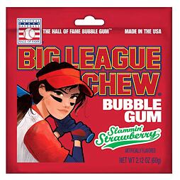 Big League Chew trhaná žvýkačka s příchutí jahody 60 g